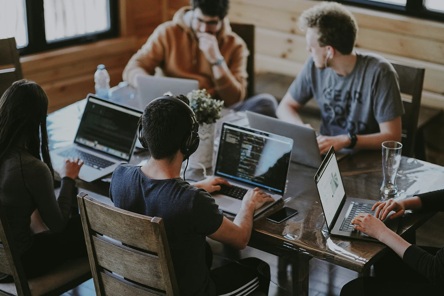 Developers in a tech team